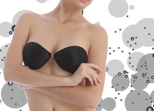 wholesale Silicone Invisible Self Adhesive Strapless Bra/ Magic Super Light Invisible Free Bra Mix Size Mix Color 5pcs/lot