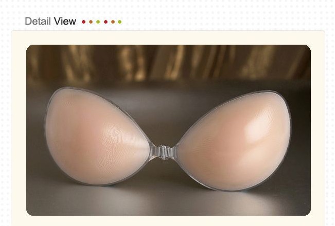 Wholesale - Silicone invisible self Adhesive Strapless thick bra, freebra, PUSH UP BRA