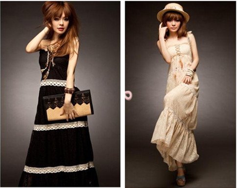 Wholesale Summer wears Fashion jean Korea/Japan Fashion Bohemian Style Long Dress Y0145 Free shipping