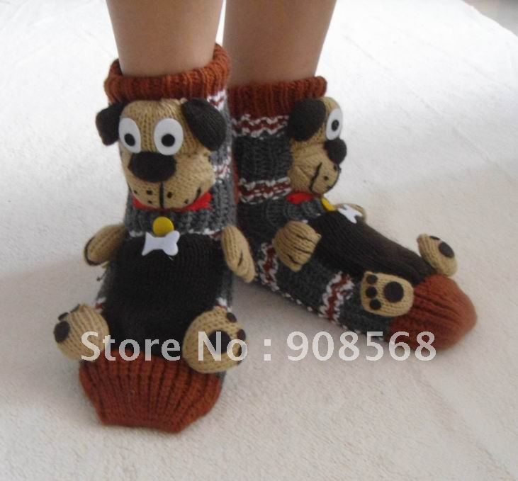 Wholesale Warm Bed Socks Indoor Socks Room Socks  - Lovely Dog