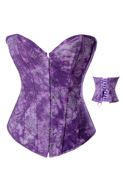 Wholesale Woman Purple Overbust Leotard Adult Corset LB4036