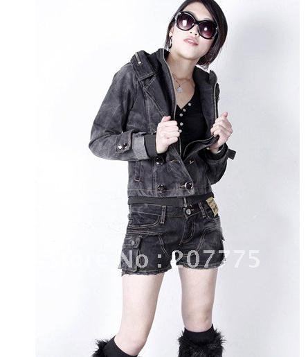 wholesale -women Denim short, women Decorative pocket shorts, new arrvial 3063 free shipping