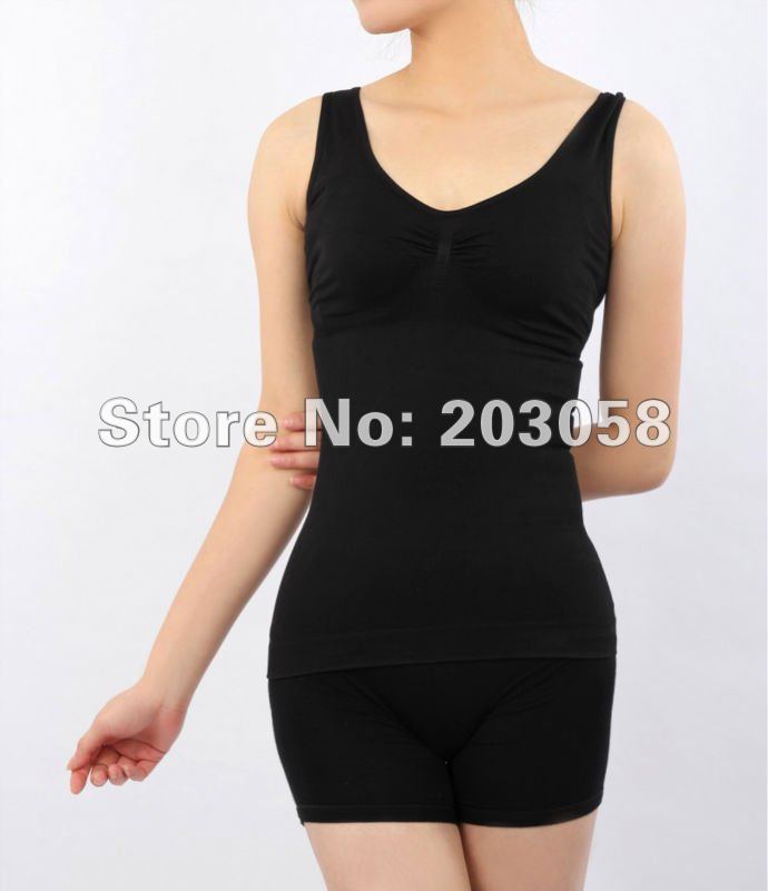 wholesale-Women's Body Slimming Camisole Shaper Underwear Shapewear Vest Japan style with colorful box 100pcs/lot+free shipping