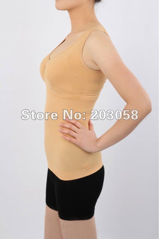 wholesale-Women's Body Slimming Camisole Shaper Underwear Shapewear Vest Japan style with colorful box 25pcs/lot+free shipping