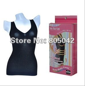 wholesale-Women's Body Slimming Camisole Shaper Underwear Shapewear Vest Japan style with colorful box 500pcs/lot+free shipping