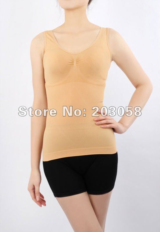 wholesale-Women's Body Slimming Camisole Shaper Underwear Shapewear Vest Japan style with colorful box 50pcs/lot+free shipping