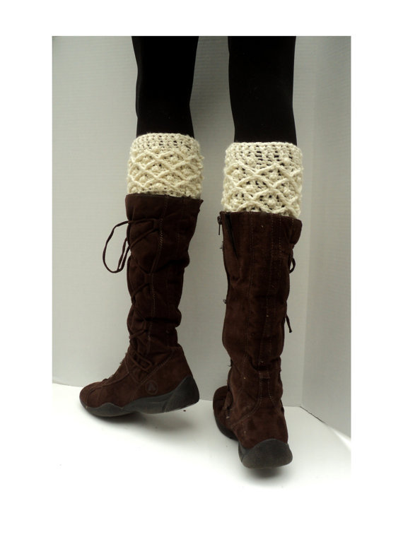 wholesale women teen Crochet Leg warmers boot Cuffs Boot toppers, ivory, boot socks, new year sale, 2pair/lot