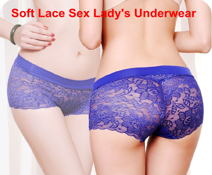 Wholesales High Grade Soft Lace Lady Underwear, Sexy and Sweet  Lady lingerie, 9 colors available,Free shipping