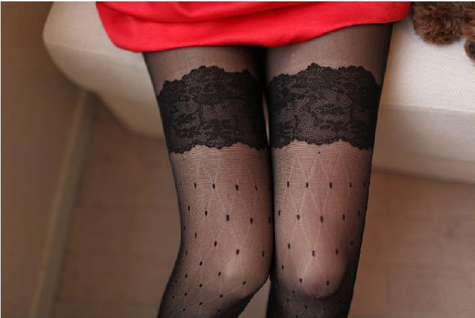 Wild fashion must lace stockings with pants S066 #