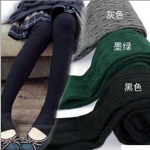 Wild hemp color cotton knit pants bottoming pattern tights step step foot socks 142g