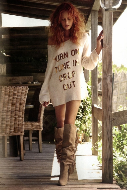 Wildfox letter paillette knitted sweater