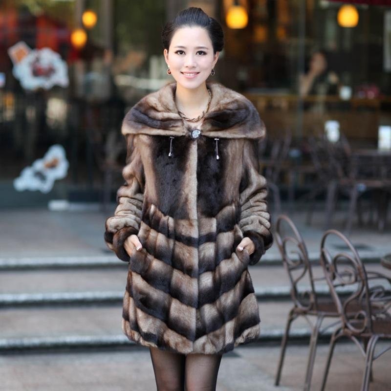 Winter 2012 new European and American luxury imported mink coat lady gas long large shawl collar fur coat