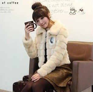 Winter 2012, South Korea act as purchasing agency temperament melting fair maiden artificial fur lady's short coat