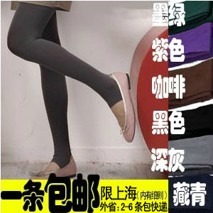 Winter all-match women's slim stockings brushed step legging