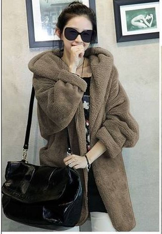 Winter clothes plus size faux thickening wool cashmere overcoat clothes women outerwear