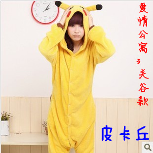 Winter coral fleece thickening women's one piece sweet thatmany sleepwear lounge