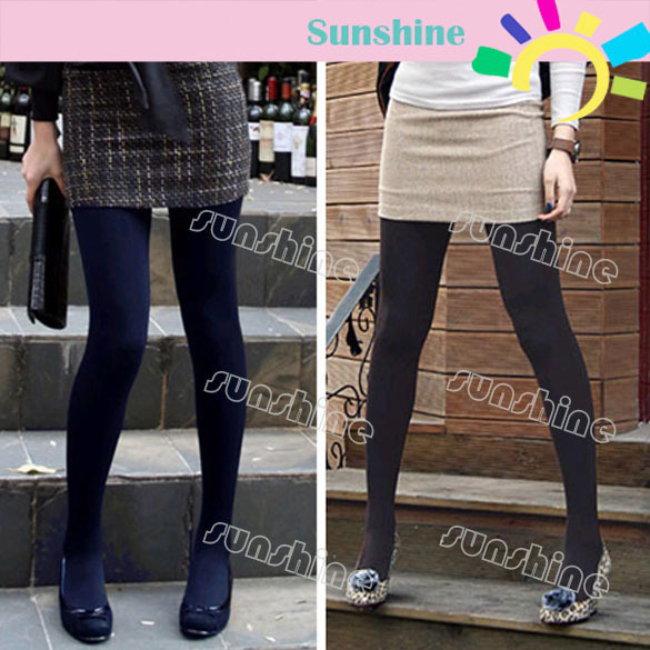 Winter Fashion Slim Fleece Tights Pantyhose Warmers Leggings Women Stockings 5 Colors Free Shipping 3329