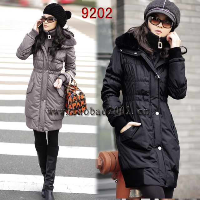 Winter female faux two piece set slim overcoat rex rabbit hair medium-long cotton-padded jacket thickening outerwear wadded