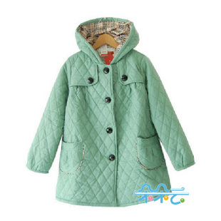 Winter maternity clothing dimond plaid long design cotton-padded jacket outerwear with a hood wadded jacket ys-130