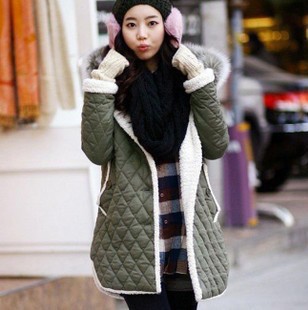 Winter maternity clothing maternity berber fleece outerwear wadded jacket maternity thermal cotton-padded jacket maternity