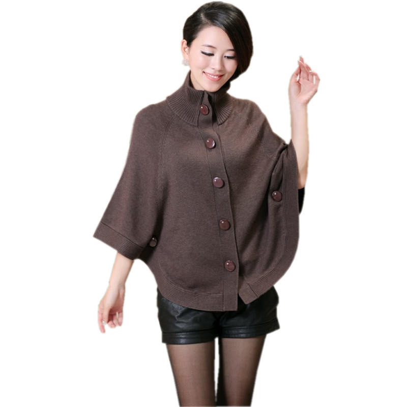 Winter new arrival HENG YUAN XIANG women's cashmere sweater loose plus size cape boutique sweater batwing shirt