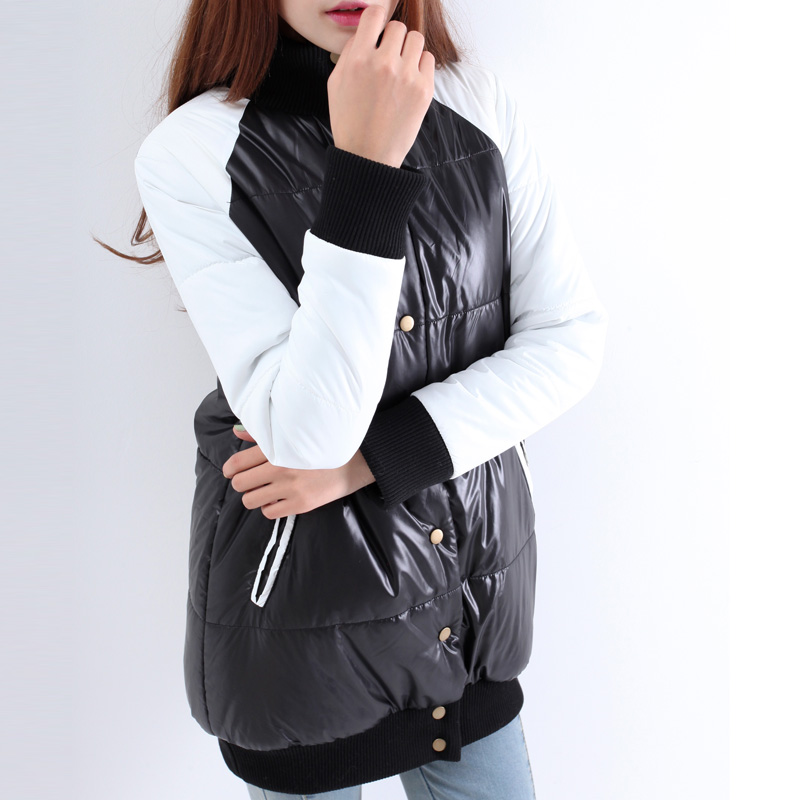 Winter new arrival stand collar colorant match berber fleece liner wadded jacket cotton-padded jacket cotton-padded jacket