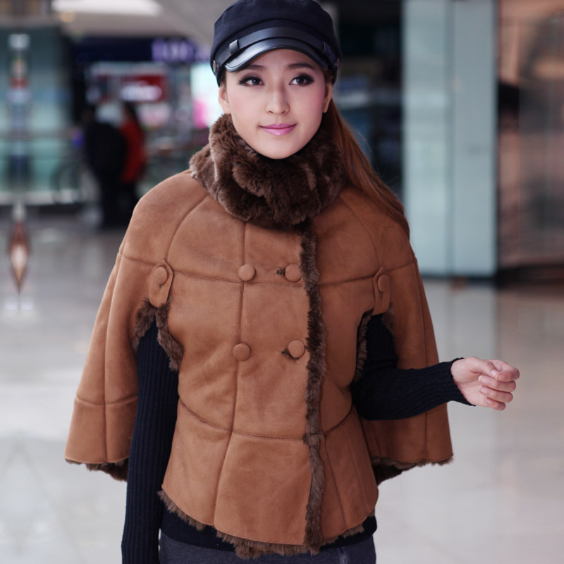 Winter new arrival Women fashion bat compound fur coat fashion fur quality thermal cold