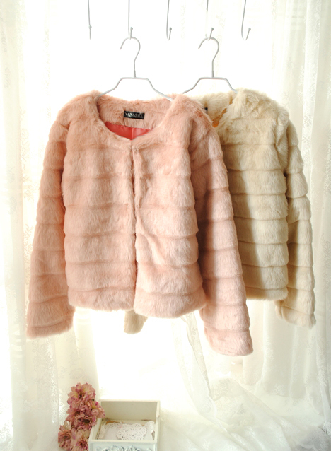 Winter outerwear female sweet elegant fur coat female cardigan long-sleeve thick outerwear