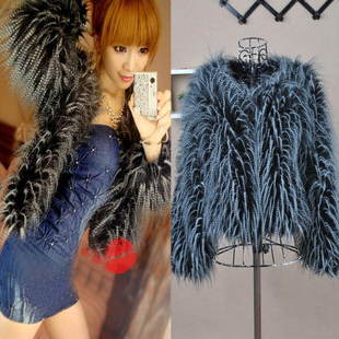 Winter outerwear fur short jacket outerwear thermal long-sleeve outerwear ostrich 2012