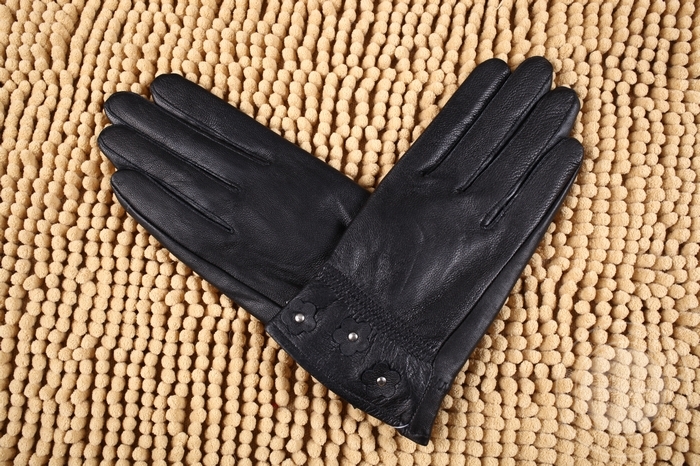 Winter thermal lovers leather gloves male women's sheepskin genuine leather gloves