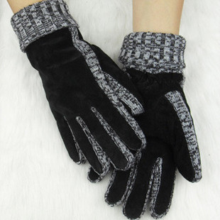 Winter thickening thermal sports outdoor fashion women's leather gloves yarn women's genuine leather gloves