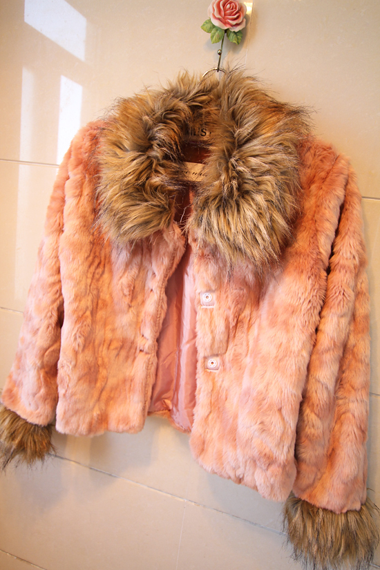 Winter women's 2013 rex rabbit hair fur raccoon fur short jacket