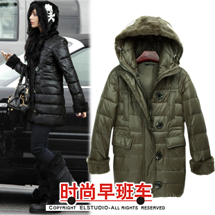 Winter women's new arrival 2012 fashion outerwear rex rabbit hair thermal cotton-padded jacket women outerwear jk641