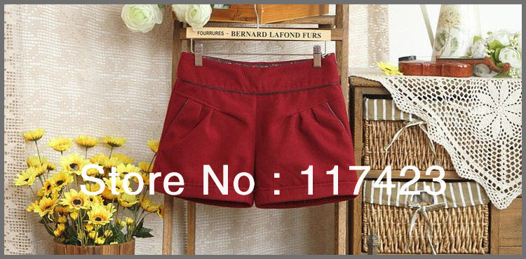 Winter Women's Shorts Black Fashion Casual Short For Women Free Shipping  H330