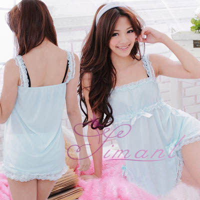 Wire cute princess pants sleepwear sexy spaghetti strap nightgown summer lounge