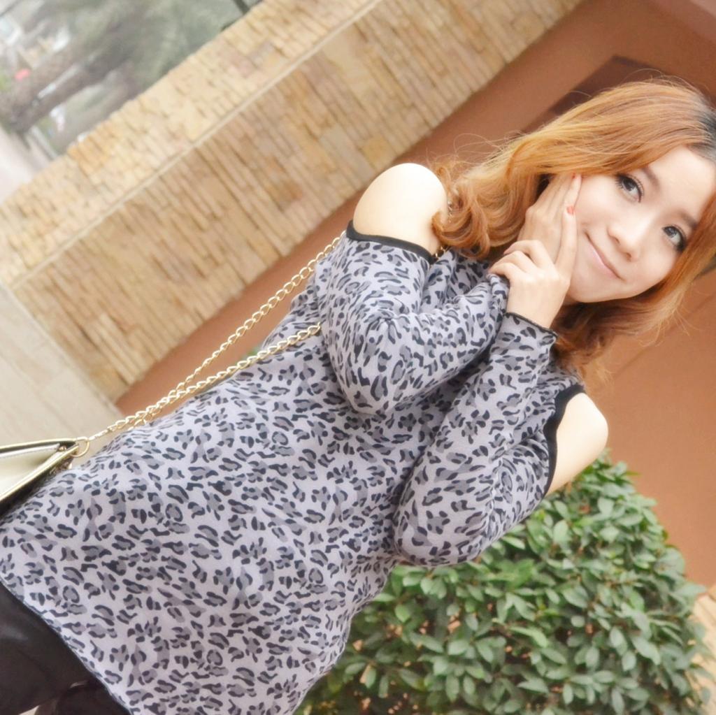 woman  dress - leopard print cutout strapless - fleece thickening thermal basic shirt pants