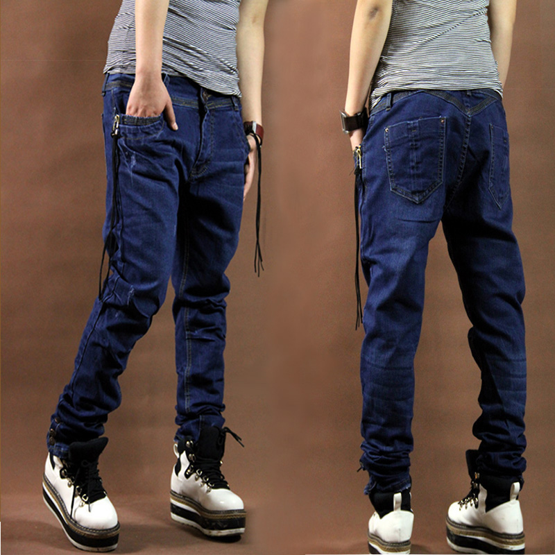 woman's Jeans loose denim trousers elastic nzk pants harem pants 2012