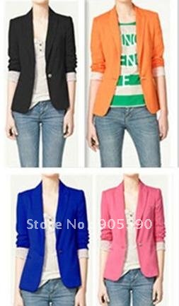 WOMAN SUIT BLAZER FOLDABLE SLEEVES COAT