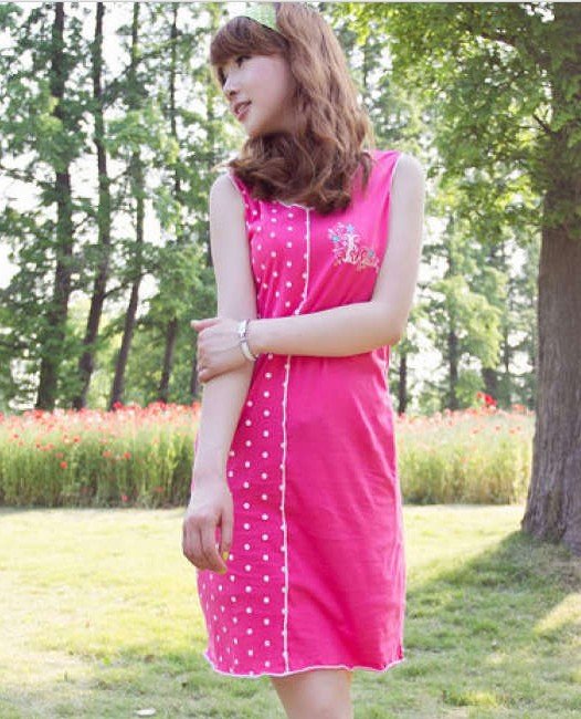 Women 100% Cotton nightgowns  / Women's Cotton sleepwear / Lady Cotton home wear