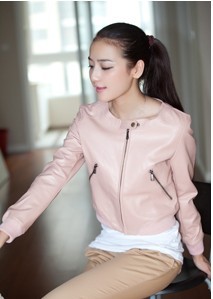 Women 2012 autumn sweet all-match short design PU water washed leather short design small leather clothing outerwear