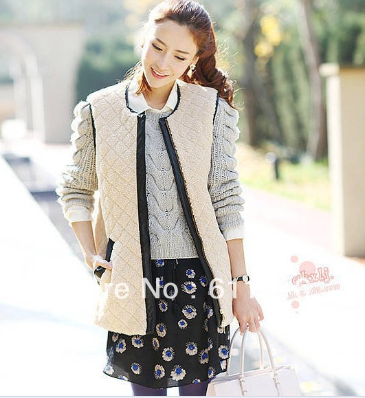 Women Cashmere Sleeveless Sweater ,Fashionabl ,New ,Warm Women`s  Vest ,1 Piece / lot, Free Shipment