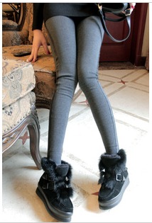 Women Fashion 2012 autumn sidepiece all-match faux leather patchwork basic trousers b34 Free Shipping