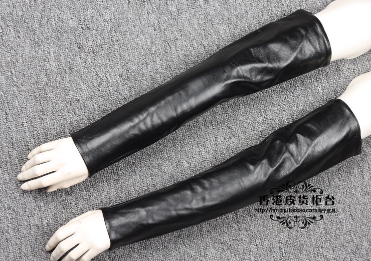 women gloves leather,Fashion genuine leather  long design t gloves ,Sheepskin,fashion,free shipping