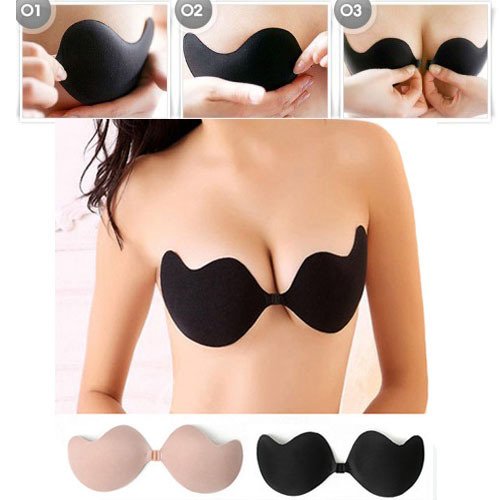 Women Invisible Magic Push Up Bra Self Adhesive Backless Strapless Sticker Hot Sale V-BRA01