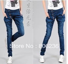 Women Jeans harem pants Trousers Denim A2445