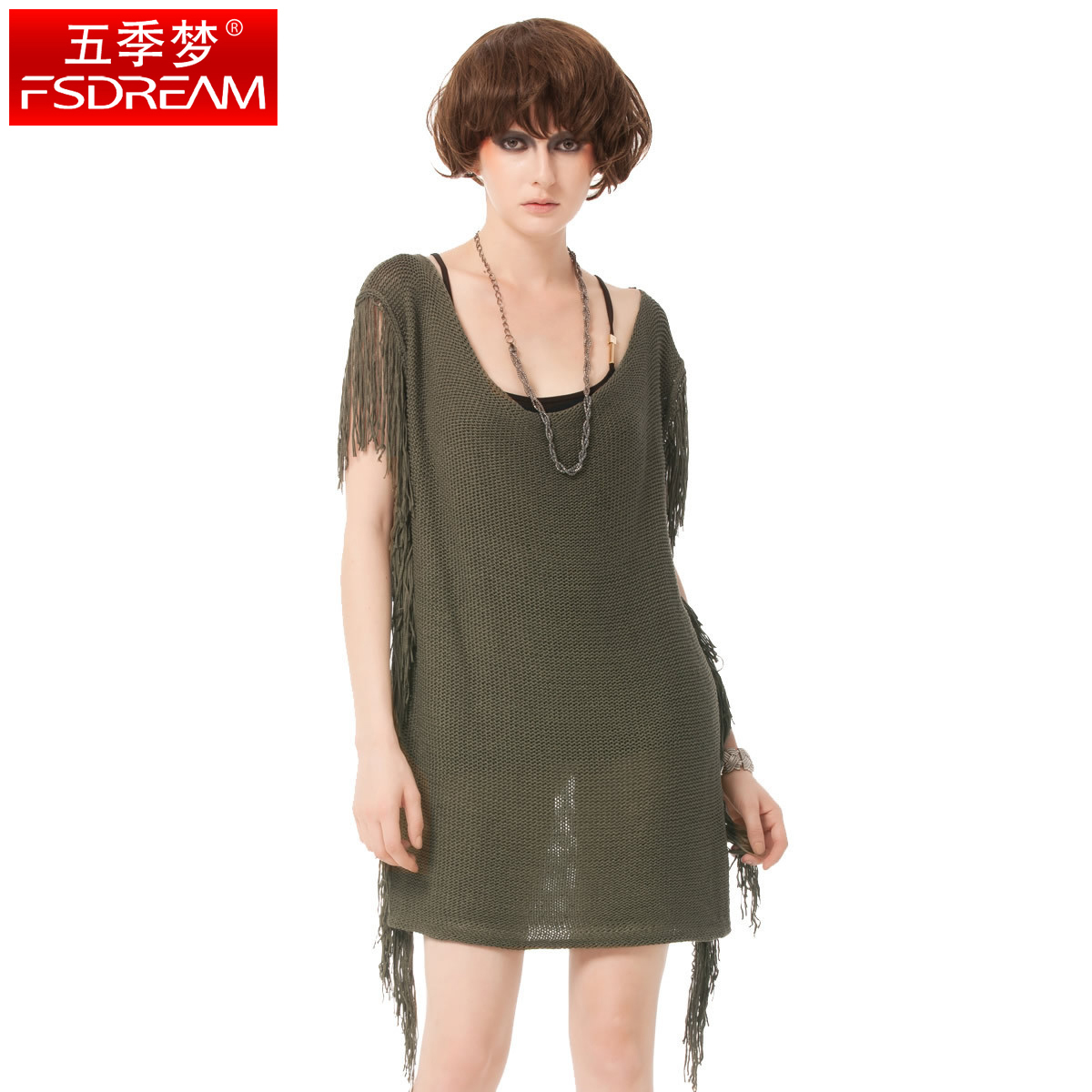 women knitted sweater 2012 fashion tassel long design sweater s10913 free shipping