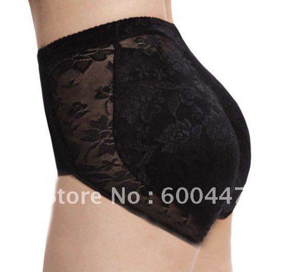 Women middle waist lace Buttock Pad Shorts briefs Soft Sponge To Raise The Buttocks Panties Hold Buttock Shape  50pcs/lot