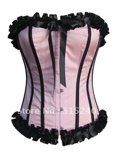 Women pink corset tops (C080)