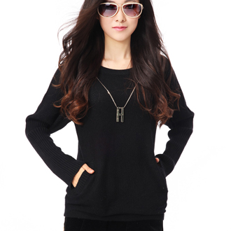 Women's 2012 batwing sleeve sweater pullover sweater female