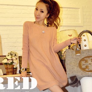 Women's 2012 new arrival autumn fashion long-sleeve dress plus size loose shirt sweater